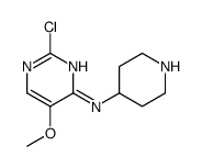 2-氯-5-甲氧基-N-(哌啶-4-基)嘧啶-4-胺结构式