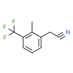 2-Methyl-3-(trifluoromethyl)phenylacetonitrile结构式