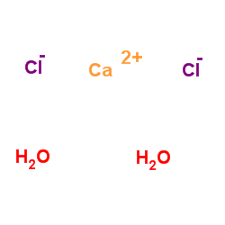calcium chloride dihydrate Structure