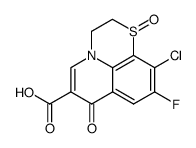 10-chloro-9-fluoro-7-oxo-2,3-dihydro-7H-pyrido(1,2,3-de)(1,4)benzothiazine-6-carboxylic acid 1-oxide结构式
