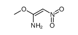(E)-1-Methoxy-2-nitro-1-ethenamin结构式