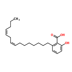 2-(14-hydroxypentadeca-7,9-dien-5-yl)benzoic acid Structure