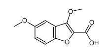 3,5-Dimethoxy-1-benzofuran-2-carboxylic acid Structure