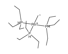 [Rh(CH3)(PEt3)3]结构式