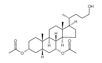 3α,7α-diacetoxy-5β-cholan-24-ol Structure