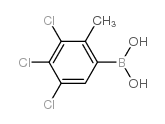 3,4,5-三氯-2-甲基苯硼酸结构式