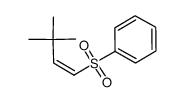 (Z)-1-(phenylsulfonyl)-3,3-dimethylbut-1-ene结构式