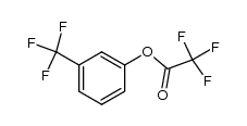 (3-Trifluoromethyl-phenyl)trifluoroacetate结构式