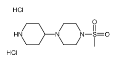 1-(Methylsulfonyl)-4-(piperidin-4-yl)piperazine (dihydrochloride) Structure