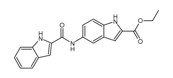 5-(N-2'-Carbonylindolyl)aminoindole-2-carboxylic Acid Ethyl Ester结构式