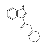 2-(cyclohex-1-en-1-yl)-1-(1H-indol-3-yl)ethanone结构式