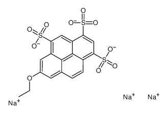 8-ETHOXYPYRENE-1,3,6-TRISULFONIC ACID TRISODIUM SALT结构式