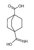 4-氨基甲酰双环[2.2.2]辛烷-1-羧酸结构式
