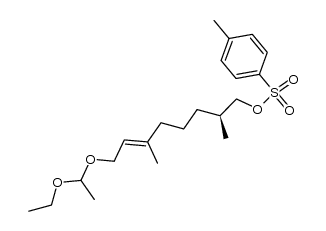 (E)-(S)-(+)-8-(1'-ethoxy)ethoxy-2,6-dimethyl-6-octenyl p-toluenesulphonate Structure