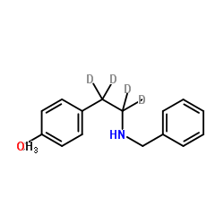 rac-N-Benzyl-3-(4-methoxyphenyl)-2-propylamine-d6结构式