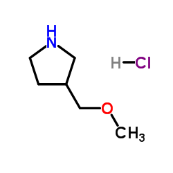 3-(Methoxymethyl)pyrrolidine hydrochloride (1:1) structure