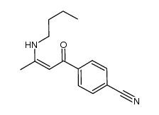 (Z)-4-(3-(butylamino)but-2-enoyl)benzonitrile Structure