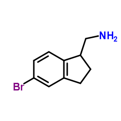1-(5-Bromo-2,3-dihydro-1H-inden-1-yl)methanamine结构式