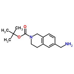 6-(氨基甲基)-3,4-二氢异喹啉-2(1h)-羧酸叔丁酯结构式