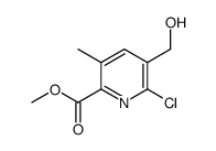 methyl 6-chloro-5-(hydroxymethyl)-3-methylpyridine-2-carboxylate Structure