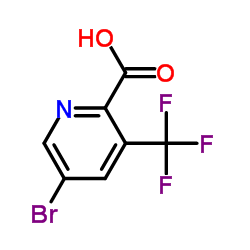 5-Bromo-3-(trifluoromethyl)-2-pyridinecarboxylic acid Structure