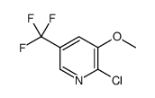 2-氯-3-甲氧基-5-(三氟甲基)吡啶结构式