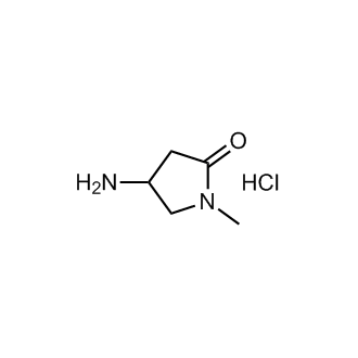 4-氨基-1-甲基吡咯烷-2-酮盐酸盐结构式