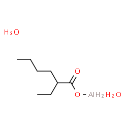 Aluminum, (2-ethylhexanoato-O)dihydroxy- Structure