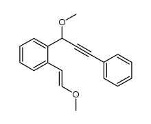(E)-1-(3-methoxy-3-(2-(2-methoxyvinyl)phenyl)prop-1-ynyl)benzene Structure