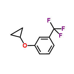1-(Cyclopropyloxy)-3-(trifluoromethyl)benzene结构式