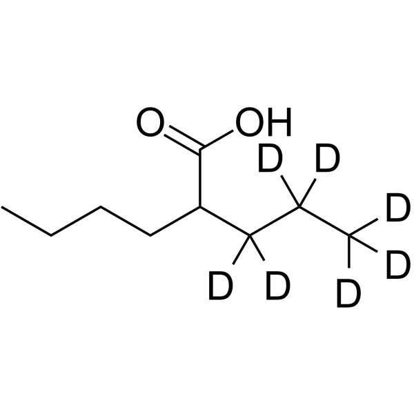 2-Propylhexanoic acid-d7 Structure