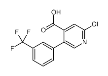 2-chloro-5-[3-(trifluoromethyl)phenyl]pyridine-4-carboxylic acid Structure