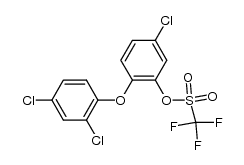 5-chloro-2-(2,4-dichlorophenoxy)phenyl trifluoromethanesulfonate结构式