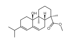9-hydroxy-13-isopropyl-podocarpadien-(7.13)-oic acid-(15)-methyl ester Structure
