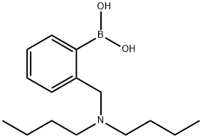 2-(二丁基氨基甲基)苯硼酸结构式