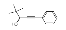 (R)-4,4-dimethyl-1-phenyl-pent-1-yn-1-ol结构式