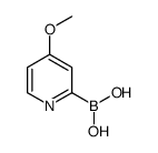 4-甲氧基吡啶-2-基硼酸结构式