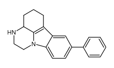 8-phenyl-2,3,3a,4,5,6-hexahydro-1H-pyrazino[3,2,1-jk]carbazole Structure