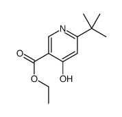 6-叔丁基-4-氧代-1,4-二氢吡啶-3-羧酸乙酯结构式