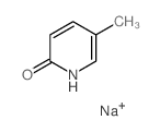 2(1H)-Pyridinone,5-methyl-, sodium salt (1:1) Structure