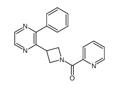 (3-(3-phenylpyrazin-2-yl)azetidin-1-yl)(pyridin-2-yl)methanone Structure