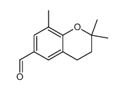2,2,8-trimethyl-3,4-dihydro-2H-chromene-6-carbaldehyde结构式
