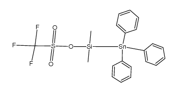dimethyl(triphenylstannyl)silyl trifluoromethanesulfonate结构式