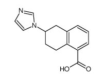 6-imidazol-1-yl-5,6,7,8-tetrahydronaphthalene-1-carboxylic acid Structure