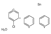 (4-chlorophenyl)-diphenyltin,hydrate Structure