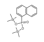 bis(trimethylsilyl)-α-naphthylphosphonate结构式