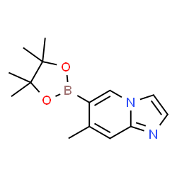 7-Methyl-6-(4,4,5,5-tetramethyl-1,3,2-dioxaborolan-2-yl)imidazo[1,2-a]pyridine Structure