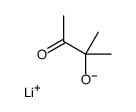 lithium,2-methyl-3-oxobutan-2-olate Structure