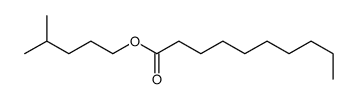 4-methylpentyl decanoate Structure