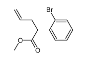 methyl 2-(2-bromophenyl)pent-4-enoate结构式